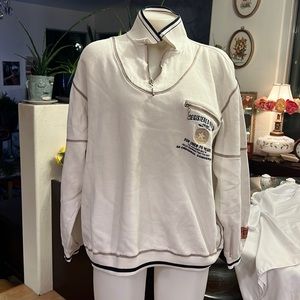 Original White Converse All Star Pullover; size L; color white; good condition